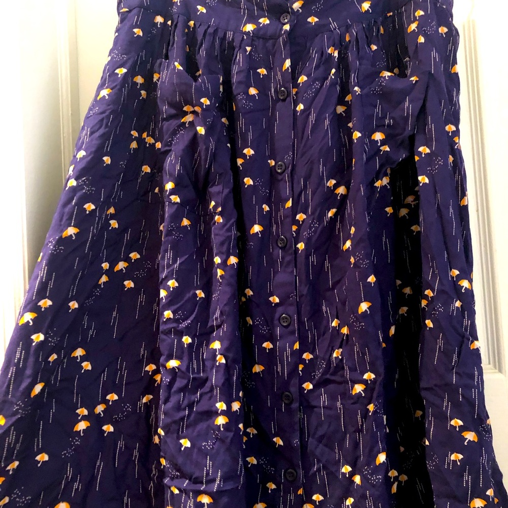 Pretty Vacant Rainy Umbrella Maxi Skirt